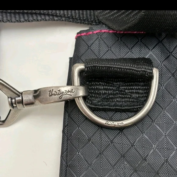 Thirty-One Black and Pink Crossbody Bag - Picture 4 of 15